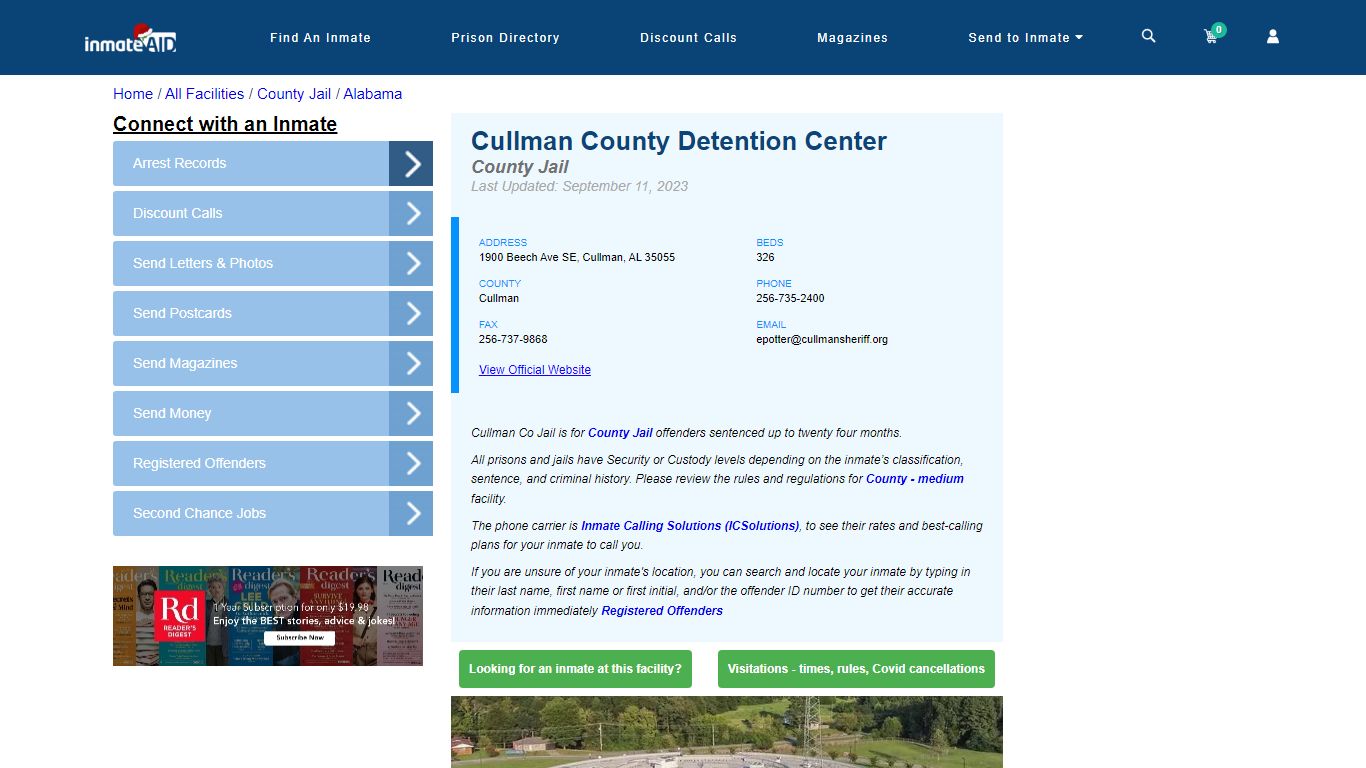 Cullman County Detention Center - Inmate Locator - Cullman, AL