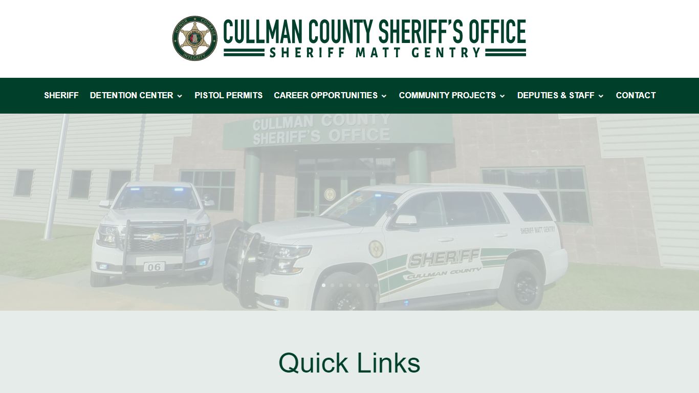 Cullman County Sheriff's Office | Sheriff Matt Gentry